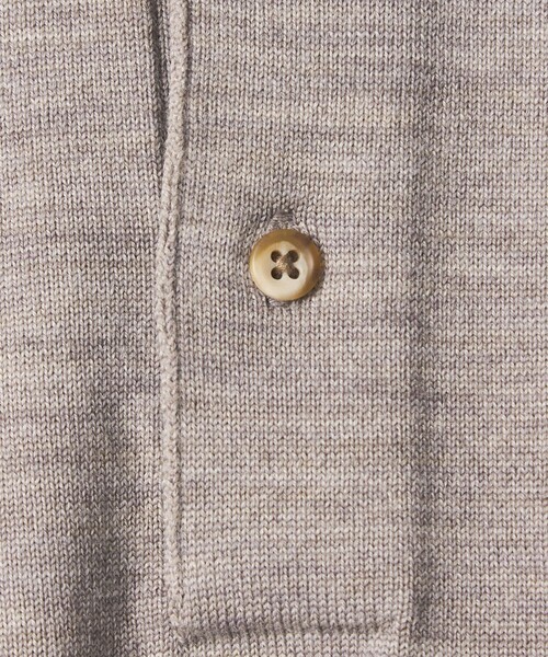 Steven Alan（スティーブンアラン）の「＜Steven Alan＞ メランジ ウール オープン ニット 2B ポロシャツ（ニット/セーター・メンズ・ブラック/ナチュラル/モカ・XL/L/M/S）」の11枚目の写真