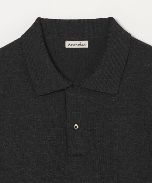 Steven Alan（スティーブンアラン）の「＜Steven Alan＞ メランジ ウール オープン ニット 2B ポロシャツ（ニット/セーター・メンズ・ブラック/ナチュラル/モカ・XL/L/M/S）」の18枚目の写真