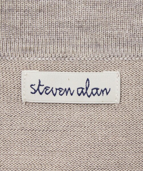 Steven Alan（スティーブンアラン）の「＜Steven Alan＞ メランジ ウール オープン ニット 2B ポロシャツ（ニット/セーター・メンズ・ブラック/ナチュラル/モカ・XL/L/M/S）」の22枚目の写真
