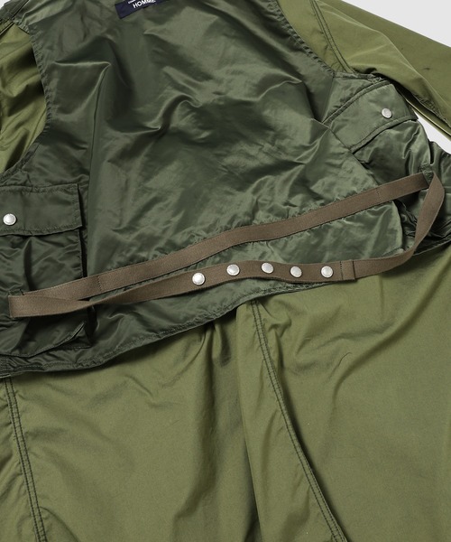 COMME des GARCONS HOMME(コム デ ギャルソン・オム)の「REVERSIBLE MODS COAT(モッズコート・メンズ・カーキ/ブラック・XS/S/M)」の9枚目の写真
