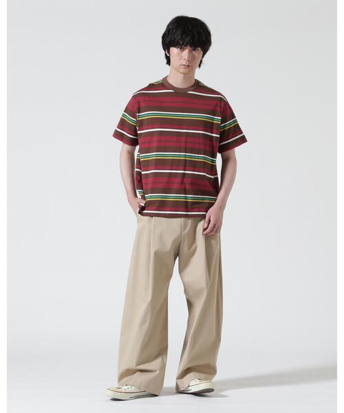 The Make Happy Studio（ザメイクハッピーストゥディオ）の「The Make Happy Studio/ザメイクハッピーストゥディオ/BORDER CREWNECK TEE（Tシャツ/カットソー・メンズ・ブラウン/ネイビー・L/XL/M）」の17枚目の写真