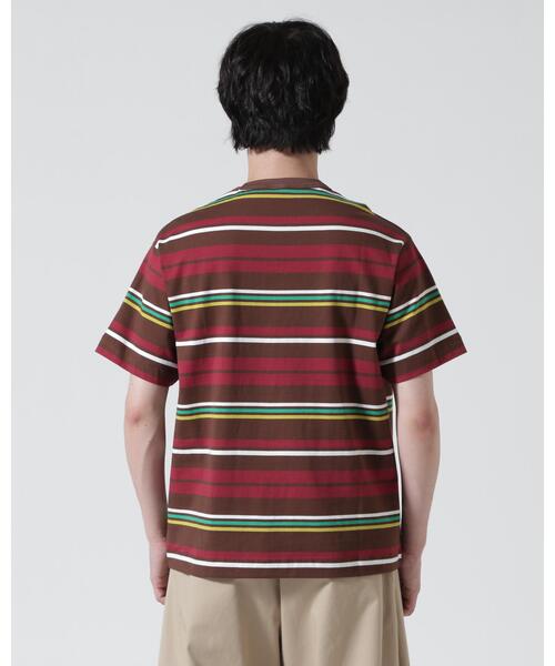 The Make Happy Studio（ザメイクハッピーストゥディオ）の「The Make Happy Studio/ザメイクハッピーストゥディオ/BORDER CREWNECK TEE（Tシャツ/カットソー・メンズ・ブラウン/ネイビー・L/XL/M）」の15枚目の写真