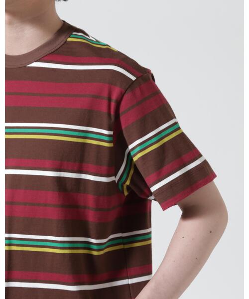 The Make Happy Studio（ザメイクハッピーストゥディオ）の「The Make Happy Studio/ザメイクハッピーストゥディオ/BORDER CREWNECK TEE（Tシャツ/カットソー・メンズ・ブラウン/ネイビー・L/XL/M）」の13枚目の写真