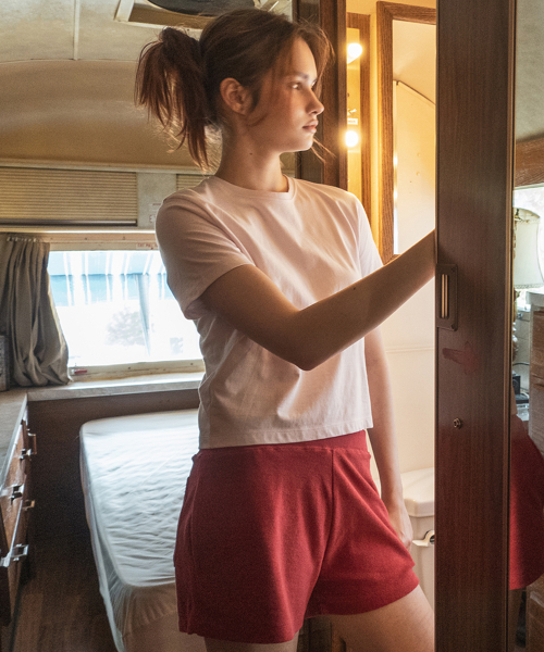 108POUND(108パウンド)の「Base Crop Tee_Baby Pink(Tシャツ/カットソー・レディース・その他・FREE)」の2枚目の写真