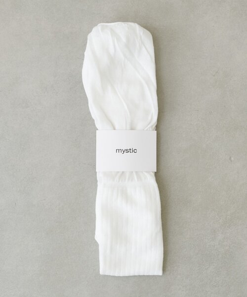 mystic（ミスティック）の「シアー切替ソックス（ソックス/靴下・レディース・グレー/オフホワイト・ONE SIZE）」の15枚目の写真