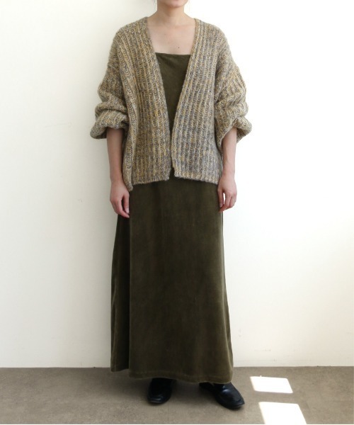 WALANCE(ワランス)の「COTTON VELOUR CAMSOLE DRESS(ワンピース・レディース・スミクロ/カーキ・FREE)」の20枚目の写真
