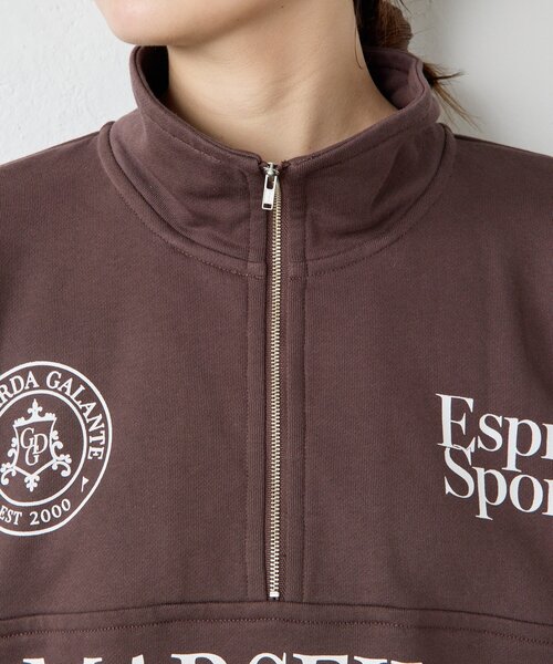 GALLARDAGALANTE（ガリャルダガランテ）の「プリントハーフジップスウェット（スウェット・レディース・ブラウン/ネイビー・FREE）」の12枚目の写真