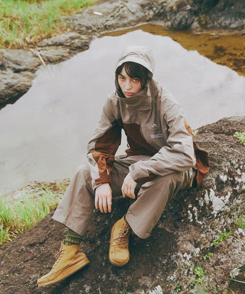 CMF OUTDOOR GARMENT(シーエムエフアウトドアガーメント)の「CMF OUTDOOR GARMENT/シーエムエフ アウトドアガーメント 別注 SLASH SHELL(マウンテンパーカー・メンズ・その他24/ブラック/ブラウン・L/M/XL)」の21枚目の写真