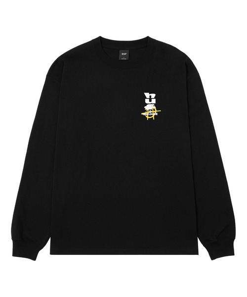 HUF(ハフ)の「CUT AND PASTE LS TEE(Tシャツ/カットソー・メンズ・ホワイト/ネイビー/ブラック・XL/L/M/S/XXL)」の7枚目の写真