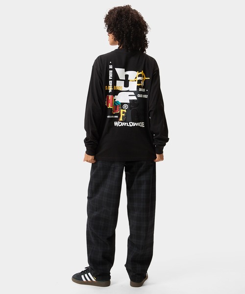 HUF(ハフ)の「CUT AND PASTE LS TEE(Tシャツ/カットソー・メンズ・ホワイト/ネイビー/ブラック・XL/L/M/S/XXL)」の15枚目の写真