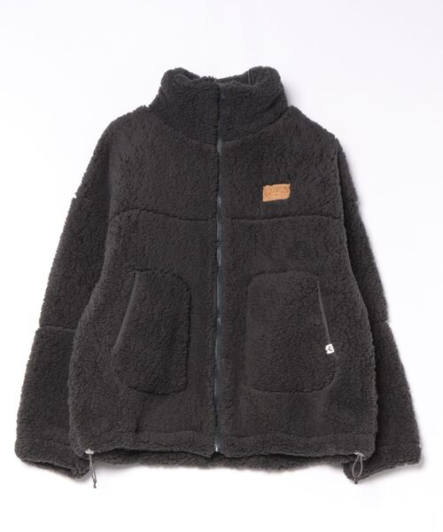ROXY(ロキシー)の「ROXY TEDDY BOA JACKET 撥水ボアジャケット 【2026年秋冬モデル】(ブルゾン・レディース・ナチュラル/グリーン/ブルー/ブラウン/チャコールグレー・LARGE/MEDIUM/SMALL)」の2枚目の写真