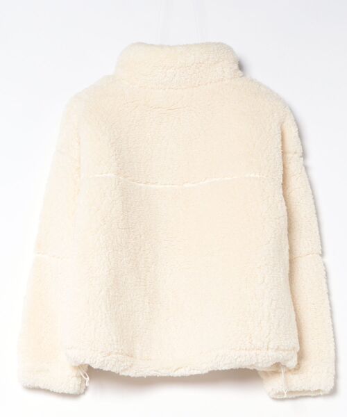 ROXY(ロキシー)の「ROXY TEDDY BOA JACKET 撥水ボアジャケット 【2026年秋冬モデル】(ブルゾン・レディース・ナチュラル/グリーン/ブルー/ブラウン/チャコールグレー・LARGE/MEDIUM/SMALL)」の7枚目の写真