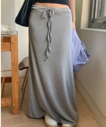 Drawstring Maxi Skirt / ドローストリングマキシスカート