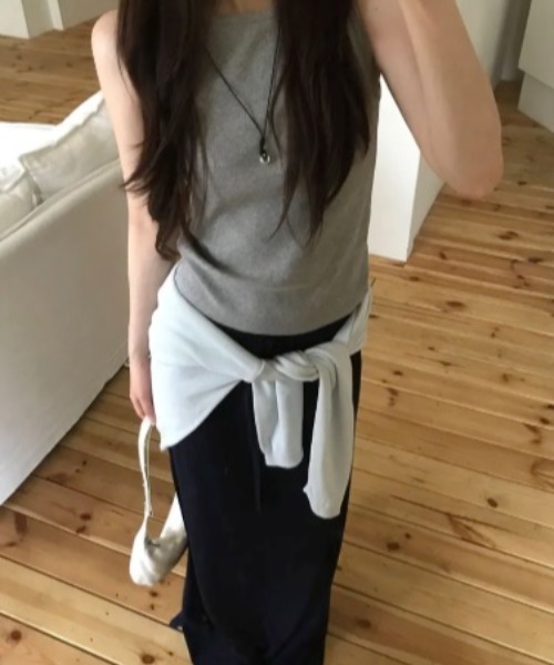 LOENNE(ロエヌ)の「Drawstring Maxi Skirt / ドローストリングマキシスカート(スカート・レディース・ネイビー/ブラック/グレー・FREE)」の13枚目の写真