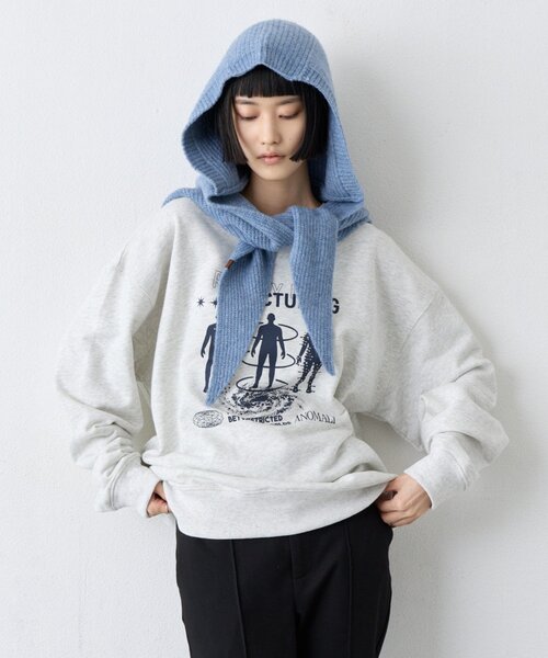 CIAOPANIC TYPY(チャオパニックティピー)の「ヒューマングラフィック裏毛スウェット(スウェット・レディース・ネイビー/グレー/ベージュ・MEDIUM/LARGE)」の9枚目の写真