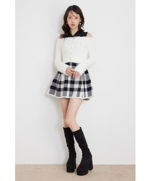 rienda(リエンダ)の「【AW先行アイテム】カーデセットフードミニニットワンピース 秋服 冬服(ワンピース・レディース・ホワイト系その他2/ブルー系その他/ベージュ系その他・FREE)」の12枚目の写真