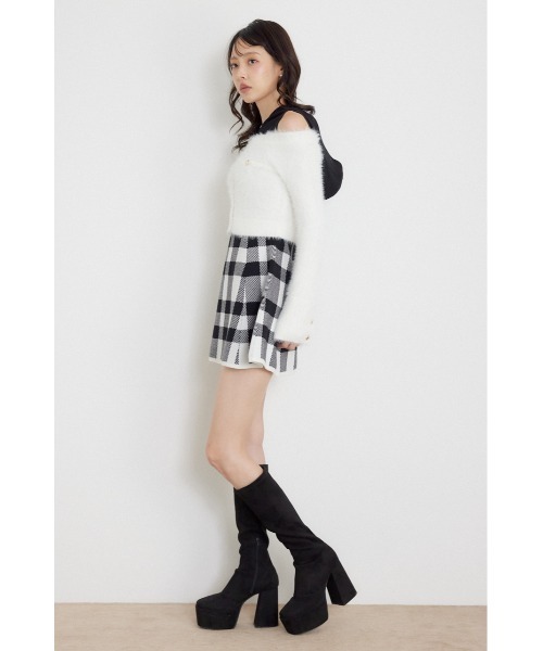 rienda(リエンダ)の「【AW先行アイテム】カーデセットフードミニニットワンピース 秋服 冬服(ワンピース・レディース・ホワイト系その他2/ブルー系その他/ベージュ系その他・FREE)」の13枚目の写真