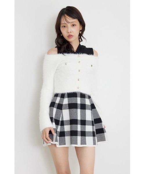rienda(リエンダ)の「【AW先行アイテム】カーデセットフードミニニットワンピース 秋服 冬服(ワンピース・レディース・ホワイト系その他2/ブルー系その他/ベージュ系その他・FREE)」の14枚目の写真