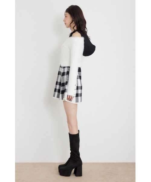 rienda(リエンダ)の「【AW先行アイテム】カーデセットフードミニニットワンピース 秋服 冬服(ワンピース・レディース・ホワイト系その他2/ブルー系その他/ベージュ系その他・FREE)」の19枚目の写真