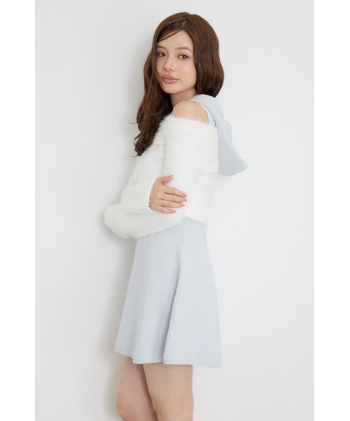 rienda(リエンダ)の「【AW先行アイテム】カーデセットフードミニニットワンピース 秋服 冬服(ワンピース・レディース・ホワイト系その他2/ブルー系その他/ベージュ系その他・FREE)」の9枚目の写真