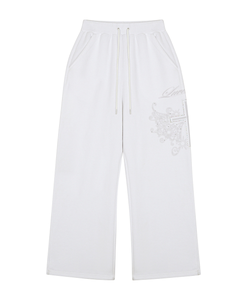 LUVISTRUE（ラヴイズトゥルー）の「RL CROSS COLORSTONE TRAINING PANTS(WHITE)（スウェットパンツ・レディース・その他・FREE）」の2枚目の写真