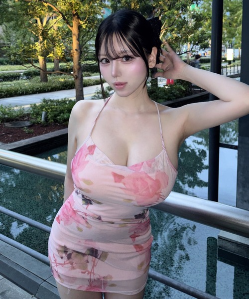 tinkerend（ティンカーエンド）の「【tinkerend × mzoixo】Floral Cami Mini Dress / フローラルキャミミニワンピース（ワンピース・レディース・ピンク・FREE）」の7枚目の写真