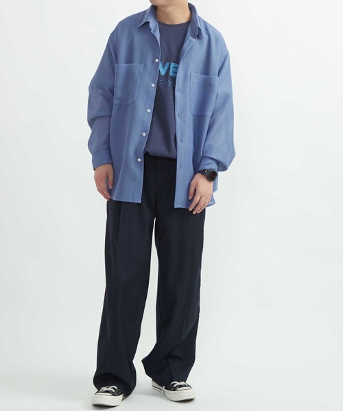 CONVERSE TOKYO(コンバーストウキョウ)の「SIDE LINE WIDE SLACKS(スラックス・レディース・ブラック/グレー/ネイビー・SMALL/MEDIUM)」の7枚目の写真