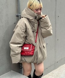 CIAOPANIC（チャオパニック）の「中綿フードハッピージャケット（ダウンジャケット/コート）」