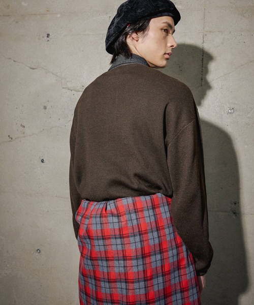 niko and...（ニコアンド）の「デニム襟ニットポロシャツ（ポロシャツ・メンズ・ネイビー/ライトグレー/ダークブラウン・LARGE/MEDIUM）」の22枚目の写真