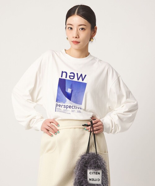CITEN(シテン)の「<CITEN>フォトロンT(Tシャツ/カットソー・レディース・ホワイト/ブラック・FREE)」の18枚目の写真