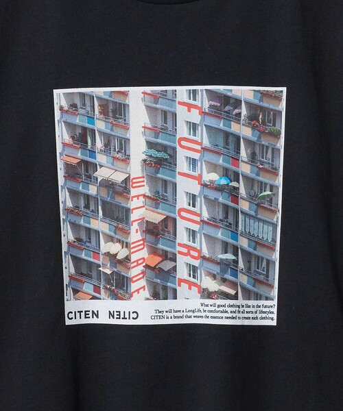CITEN(シテン)の「<CITEN>フォトロンT(Tシャツ/カットソー・レディース・ホワイト/ブラック・FREE)」の9枚目の写真