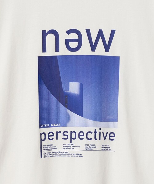 CITEN(シテン)の「<CITEN>フォトロンT(Tシャツ/カットソー・レディース・ホワイト/ブラック・FREE)」の5枚目の写真