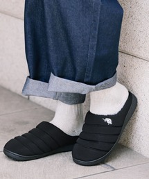 U.S. POLO ASSN. ユーエスポロアッスン 別注コラボ ワンポイントロゴ 無地/レオパード柄 ライニングボアモックシューズ