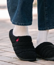 U.S. POLO ASSN. ユーエスポロアッスン 別注コラボ ワンポイントロゴ 無地/レオパード柄 ライニングボアモックシューズ