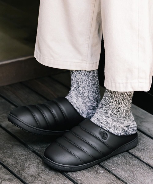 U.S. POLO ASSN.(ユーエスポロアッスン)の「U.S. POLO ASSN. ユーエスポロアッスン 別注コラボ ワンポイントロゴ 無地/レオパード柄 ライニングボアモックシューズ(スリッポン・メンズ・レオパード/グレー/ネイビー/カーキ/ブラック系1/ブラック/ベージュ/ブラック系・S/M/L/LL/3L)」の10枚目の写真
