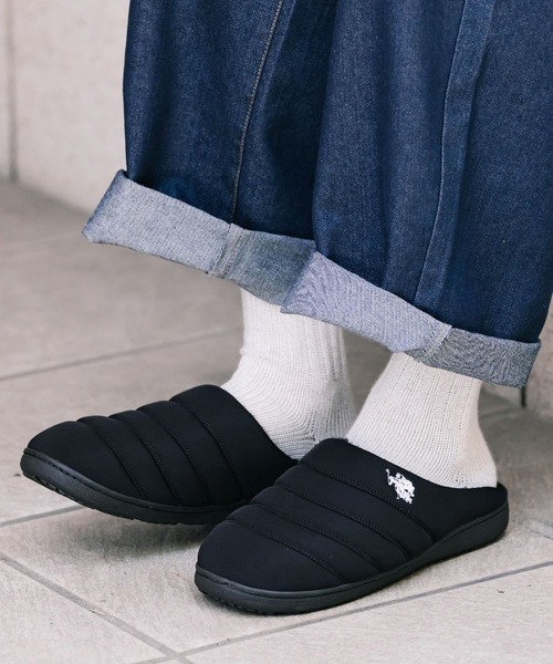 U.S. POLO ASSN.(ユーエスポロアッスン)の「U.S. POLO ASSN. ユーエスポロアッスン 別注コラボ ワンポイントロゴ 無地/レオパード柄 ライニングボアモックシューズ(スリッポン・メンズ・レオパード/グレー/ネイビー/カーキ/ブラック系1/ブラック/ベージュ/ブラック系・S/M/L/LL/3L)」の14枚目の写真