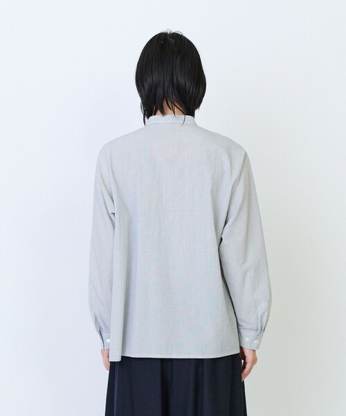 LOISIR(ロワズィール)の「フリルテクニックデザインブラウス(シャツ/ブラウス・レディース・サックスブルー/チェック・FREE)」の16枚目の写真