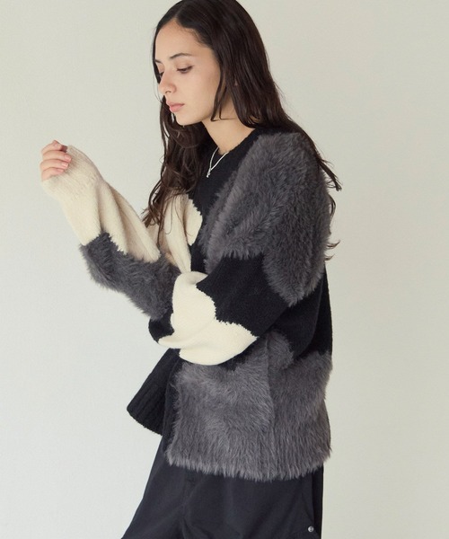 PBLIM(ページボーイリム)の「《UNISEX》ニュアンスガラニット(ニット/セーター・レディース・ブラック系/グレー系・FREE)」の5枚目の写真