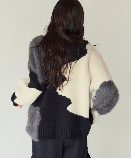 PBLIM(ページボーイリム)の「《UNISEX》ニュアンスガラニット(ニット/セーター・レディース・ブラック系/グレー系・FREE)」の8枚目の写真