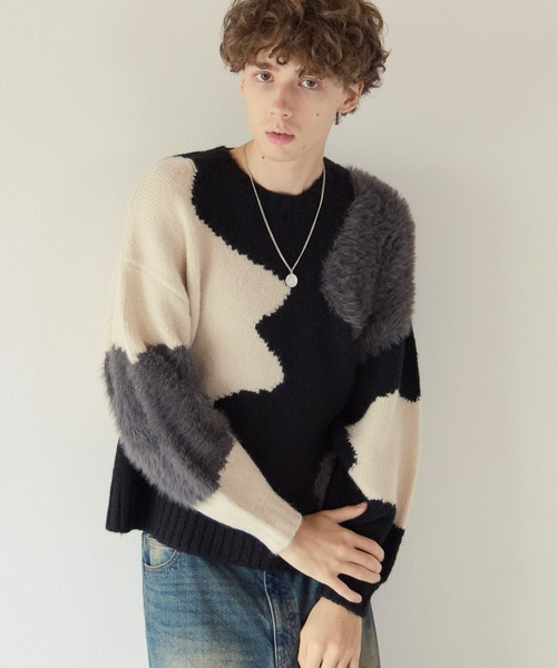 PBLIM(ページボーイリム)の「《UNISEX》ニュアンスガラニット(ニット/セーター・レディース・ブラック系/グレー系・FREE)」の12枚目の写真
