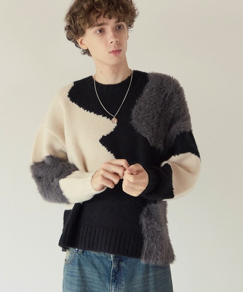 PBLIM(ページボーイリム)の「《UNISEX》ニュアンスガラニット(ニット/セーター・レディース・ブラック系/グレー系・FREE)」の13枚目の写真