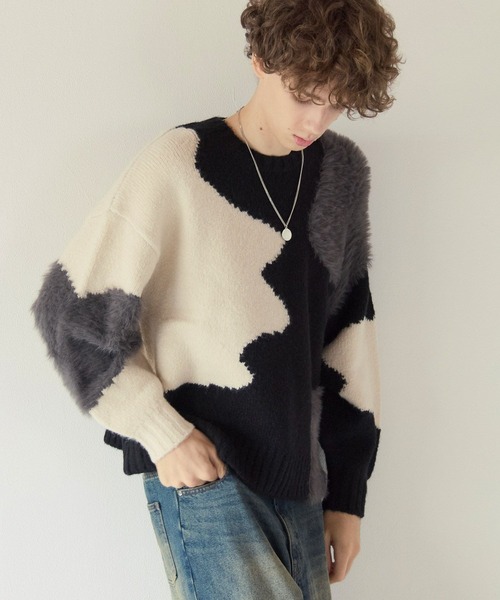PBLIM(ページボーイリム)の「《UNISEX》ニュアンスガラニット(ニット/セーター・レディース・ブラック系/グレー系・FREE)」の14枚目の写真