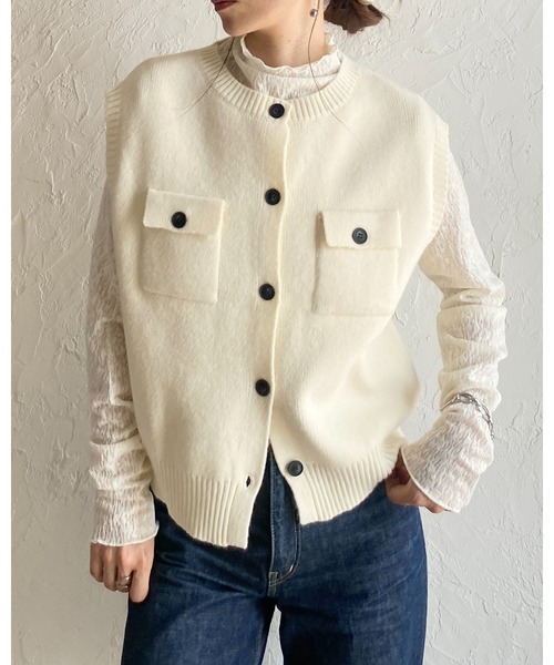 She's Closet(シーズクローゼット)の「長袖 プチハイネック シアージャガードトップス(Tシャツ/カットソー・レディース・ブラウン/ブラック/バーガンディー/アイボリー・FREE)」の8枚目の写真