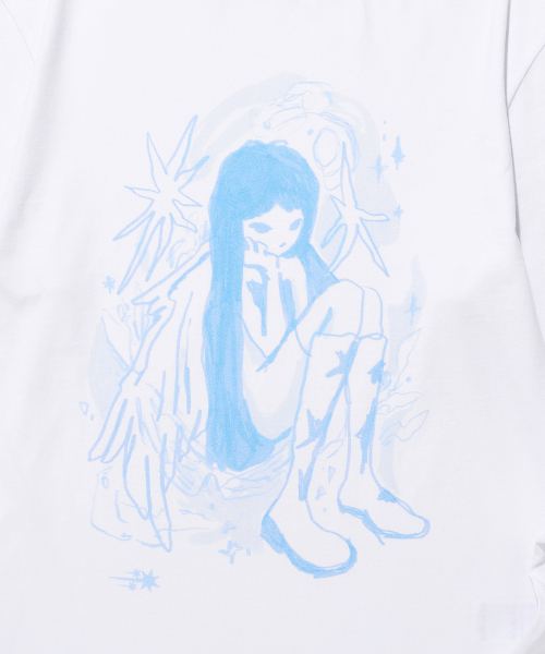 NICE GHOST CLUB(ナイスゴーストクラブ)の「STARRY ANGEL LS TEE_WHITE(NG2GFUT552A)(Tシャツ/カットソー・レディース・ホワイト・SMALL/MEDIUM)」の4枚目の写真