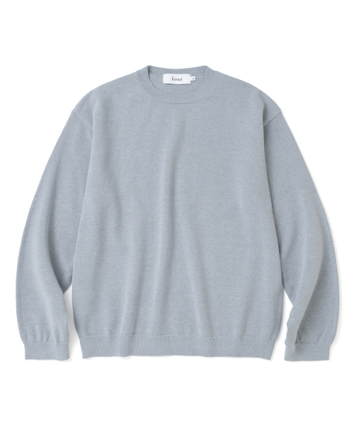 KNITTED(ニッティド)の「ベーシックエッセンシャルクロップラウンドニット メランジェグレー(ニット/セーター・メンズ・その他・X-LARGE/MEDIUM/LARGE)」の3枚目の写真