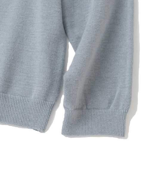 KNITTED(ニッティド)の「ベーシックエッセンシャルクロップラウンドニット メランジェグレー(ニット/セーター・メンズ・その他・X-LARGE/MEDIUM/LARGE)」の7枚目の写真