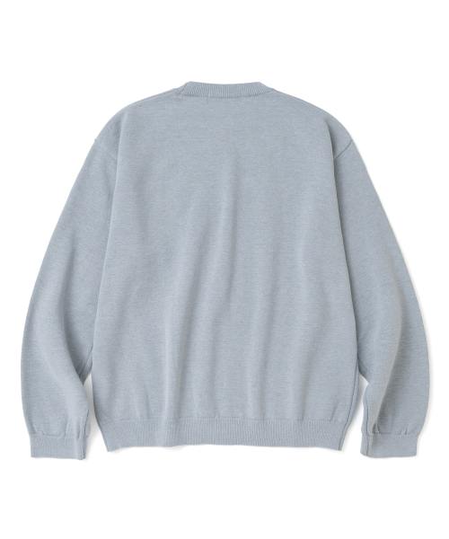 KNITTED(ニッティド)の「ベーシックエッセンシャルクロップラウンドニット メランジェグレー(ニット/セーター・メンズ・その他・X-LARGE/MEDIUM/LARGE)」の8枚目の写真