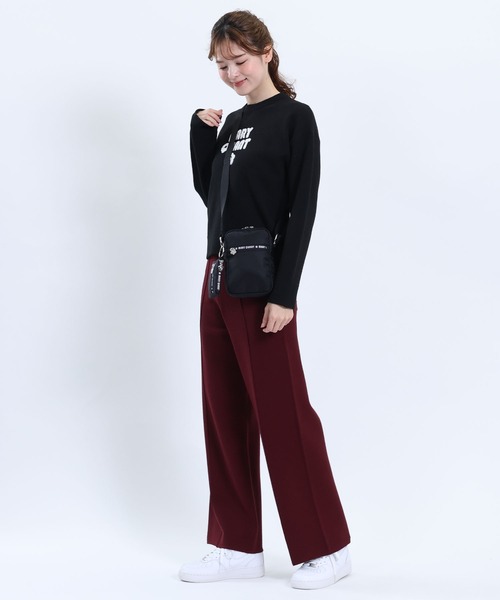 MARY QUANT(マリークワント)の「ロゴファスナーナイロン ミニショルダー(ショルダーバッグ・レディース・ブラック・FREE)」の2枚目の写真
