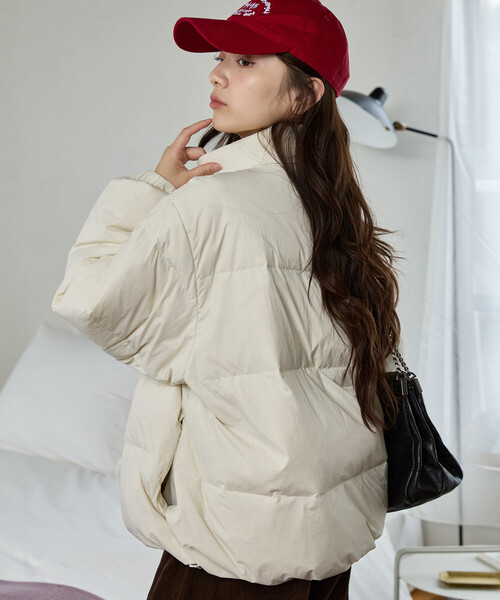 GAP(ギャップ)の「PUBLUX × GAP/ギャップ 別注 ダウンジャケット 限定展開(ダウンジャケット/コート・レディース・ブラウン/サックスブルー/ナチュラル/ブラック・フリ-)」の11枚目の写真
