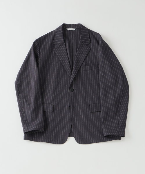 JOURNAL STANDARD（ジャーナルスタンダード）の「ポリ フランネル フィールド ジャケット（テーラードジャケット・メンズ・チャコールグレー/ブラック/ブラック系その他・SMALL/LARGE/MEDIUM）」の3枚目の写真